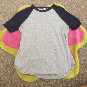 american apparel baseball tee